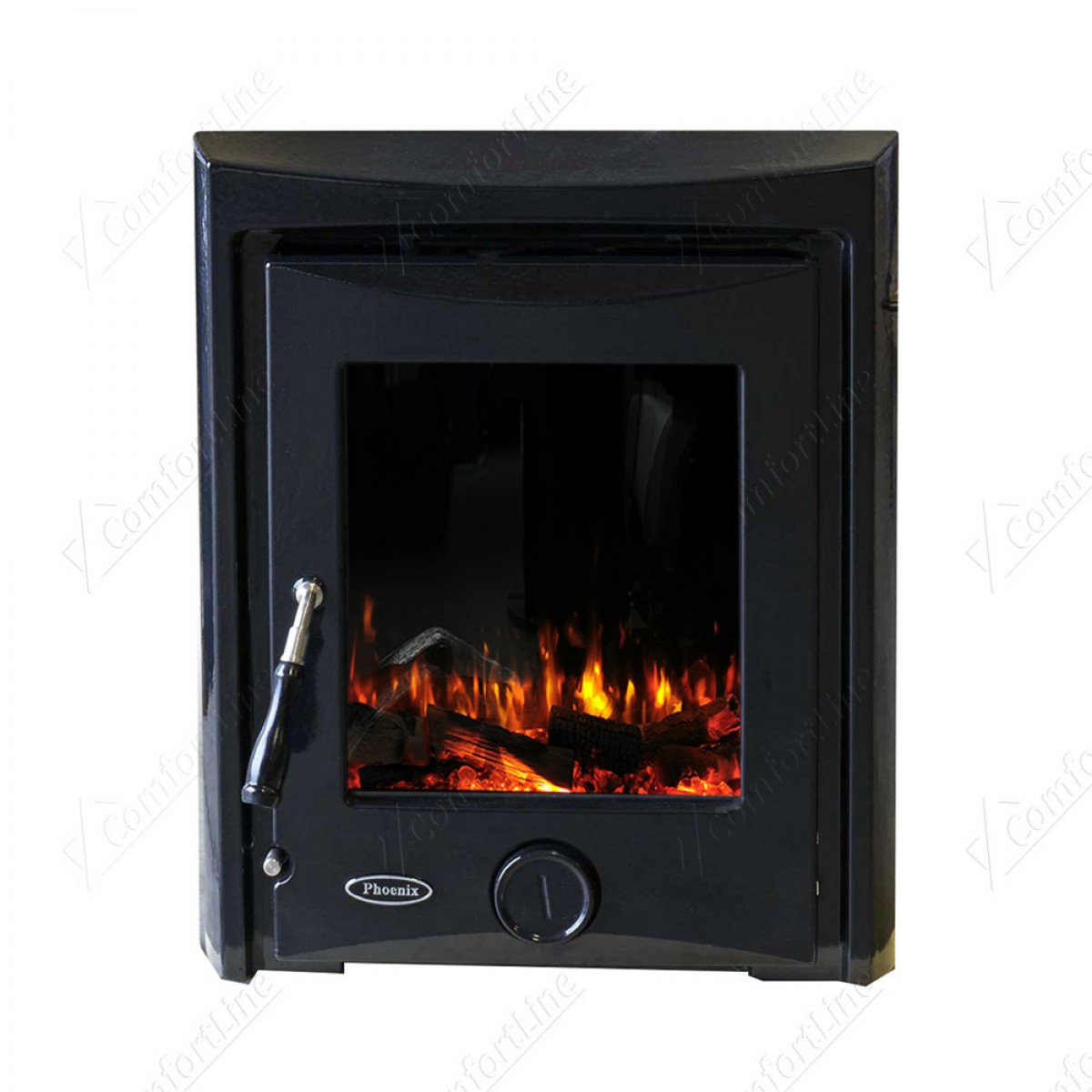 Phoenix Ruby 5 kW Multi Fuel Insert Stove Black Matt - Comfortline Ireland